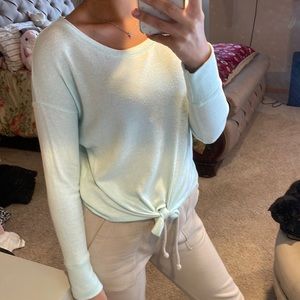 Abercrombie & Fitch mint long sleeve shirt